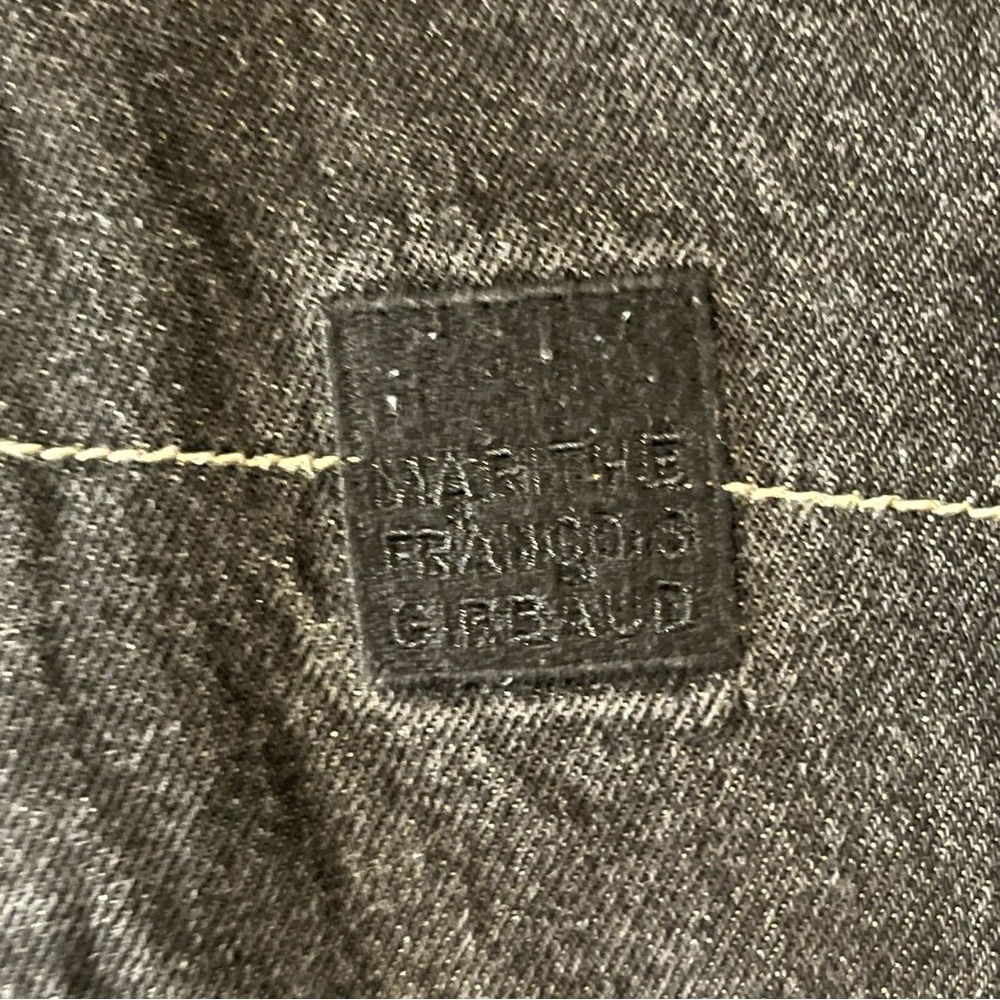 Marithe Francois Girbaud Denim Jean Trucker Jacket Coat Men’s 3XL Black Cotton - Picture 5 of 15